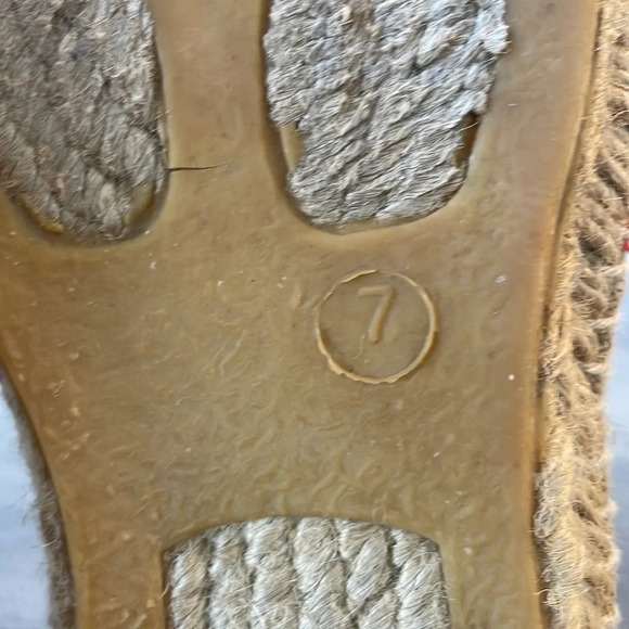 Tory Burch, women’s 7, tan and red summer espadrille flats, good condition - Picture 13 of 13